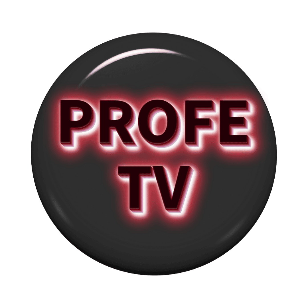 Profe Jaimi TV logo with "PROFE TV" text on a black background.