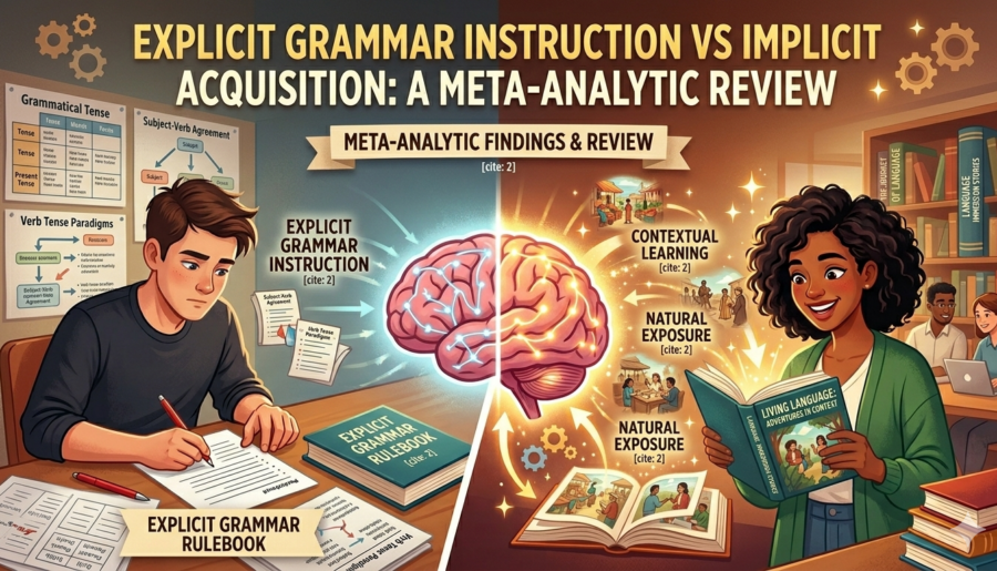 Explicit Grammar Instruction vs Implicit Acquisition: A Meta-Analytic Review
